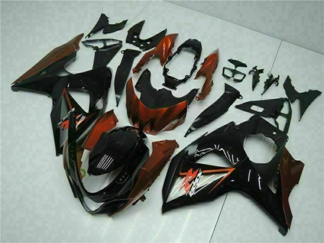 Kit Completo Carenagem GSXR 1000 K9 2009-2016 - Castanho Preto Kit Completo Carenagem GSXR 1000 K9 2009-2016 - Castanho Preto