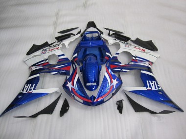 Kit Completo Carenagem R6 2003-2005 - Azul Branco Motul Fiat