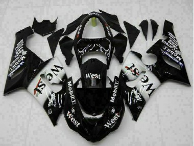 Kit Completo Carenagem ZX6R 2005-2006 - Preto