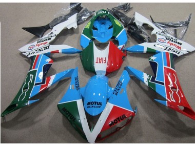 Kits Carenagem CBR 1000RR 2004-2005 - Azul Vermelho Verde Motul