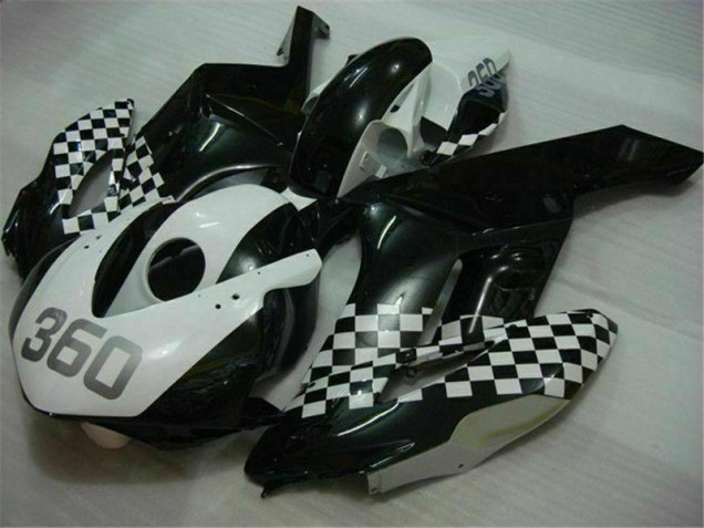Kits Carenagem CBR 1000RR 2004-2005 - Branco Preto Kits Carenagem CBR 1000RR 2004-2005 - Branco Preto