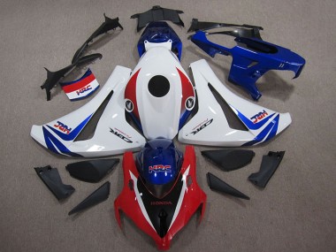 Kits Carenagem CBR 1000RR 2008-2011 - Branco Azul Vermelho HRC