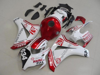 Kits Carenagem CBR 1000RR 2008-2011 - Branco Vermelho HARC Pro PIAA 634