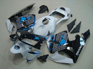 Kits Carenagem CBR 600RR 2003-2004 - Branco Preto Azul