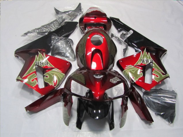Kits Carenagem CBR 600RR 2005-2006 - Preto Vermelho Kits Carenagem CBR 600RR 2005-2006 - Preto Vermelho