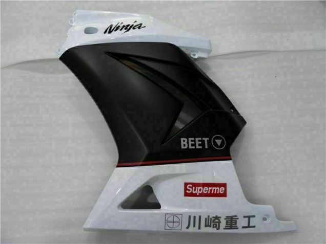 Kits Carenagem EX250 2008-2012 - Branco Preto Ninja Kits Carenagem EX250 2008-2012 - Branco Preto Ninja