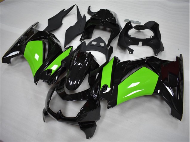 Kits Carenagem EX250 2008-2012 - Preto Verde Kits Carenagem EX250 2008-2012 - Preto Verde