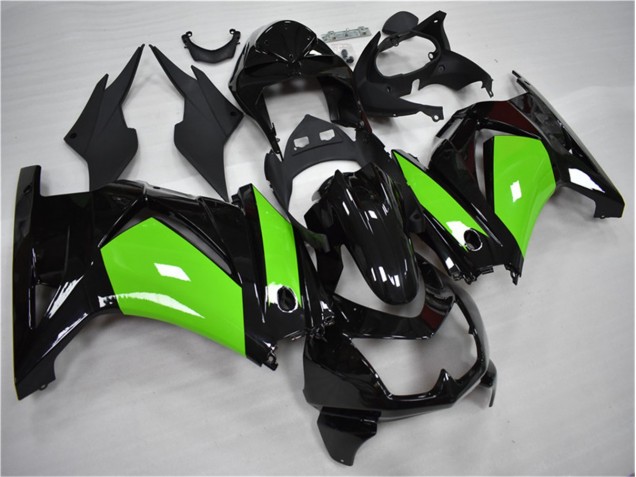 Kits Carenagem EX250 2008-2012 - Preto Verde Kits Carenagem EX250 2008-2012 - Preto Verde