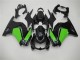 Kits Carenagem EX250 2008-2012 - Preto Verde Kits Carenagem EX250 2008-2012 - Preto Verde