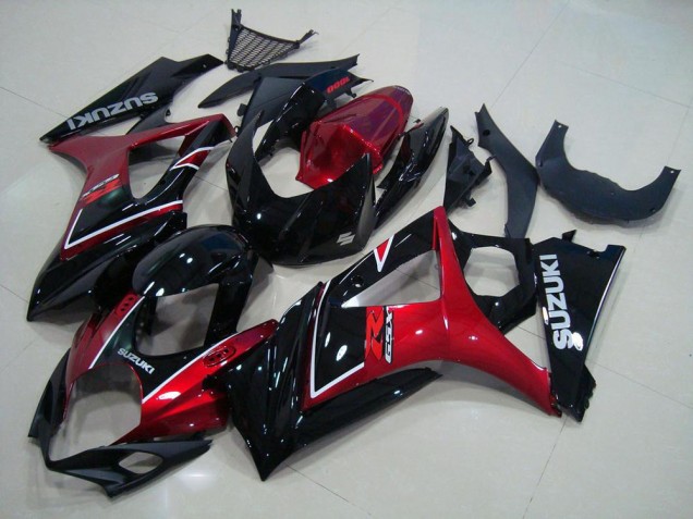 Kits Carenagem GSXR 1000 K7 2007-2008 - Vermelho Preto