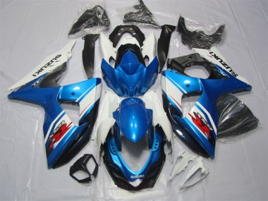 Kits Carenagem GSXR 1000 K9 2009-2016 - Azul Branco