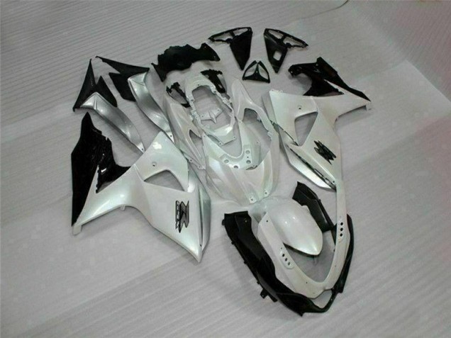 Kits Carenagem GSXR 1000 K9 2009-2016 - Branco Preto Kits Carenagem GSXR 1000 K9 2009-2016 - Branco Preto