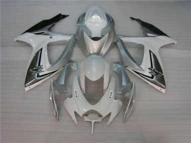 Kits Carenagem GSXR 600 / 750 K6 2006-2007 - Branco Prata