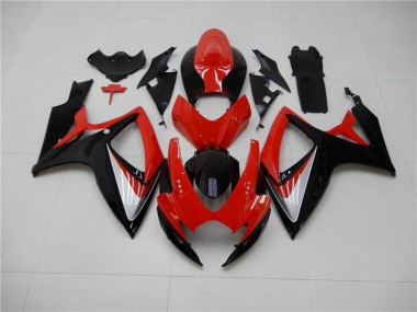 Kits Carenagem GSXR 600 / 750 K6 2006-2007 - Vermelho Preto