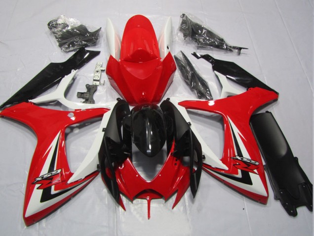 Kits Carenagem GSXR 600 K6 2006-2007 - Preto Vermelho Kits Carenagem GSXR 600 K6 2006-2007 - Preto Vermelho