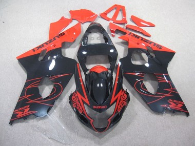Kits Carenagem GSXR 750 K4 2004-2005 - Vermelho Preto