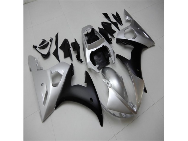 Kits Carenagem R6 2003-2005 - Prata Preto Kits Carenagem R6 2003-2005 - Prata Preto