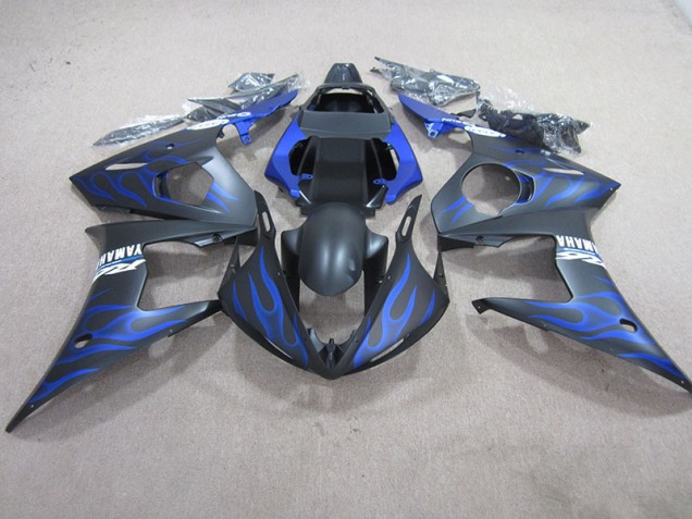 Kits Carenagem R6 2003-2005 - Preto Azul Chama Kits Carenagem R6 2003-2005 - Preto Azul Chama