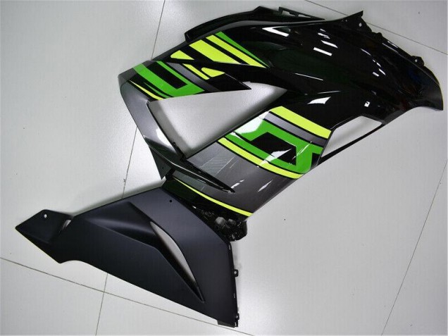 Kits Carenagem ZX6R 2013-2018 - Verde Preto Kits Carenagem ZX6R 2013-2018 - Verde Preto