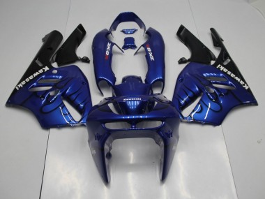 Kits Carenagem ZX9R 1994-1997 - Azul Preto Chama