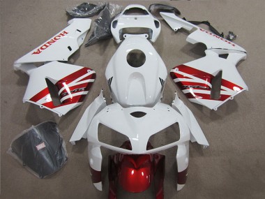 Kits Completo Carenagem CBR 1000RR 2004-2005 - Branco Vermelho Preto