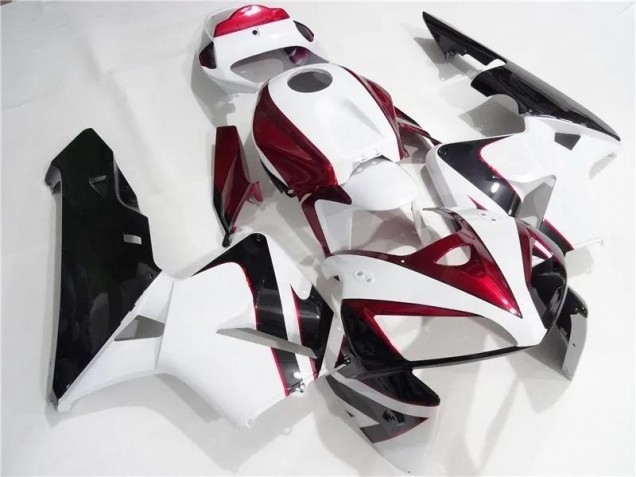 Kits Completo Carenagem CBR 600RR 2005-2006 - Vermelho Branco Preto