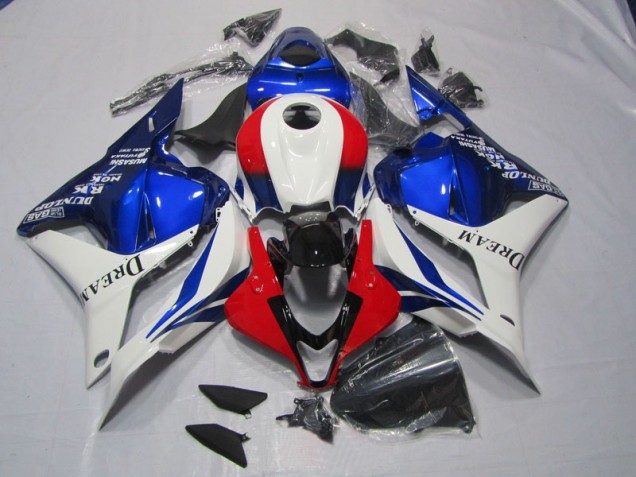 Kits Completo Carenagem CBR 600RR 2009-2012 - Branco Azul Vermelho DREAM Kits Completo Carenagem CBR 600RR 2009-2012 - Branco Azul Vermelho DREAM