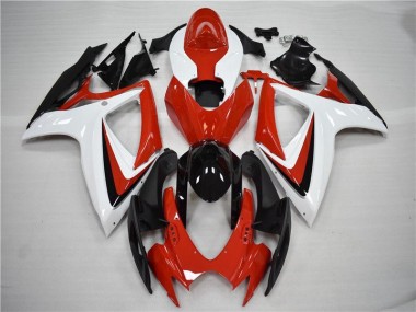 Kits Completo Carenagem GSXR 600 / 750 K6 2006-2007 - Vermelho Preto