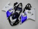 Lojas Carenagem Moto Suzuki GSXR 600/750 2004-2005 - Branco Azul Preto