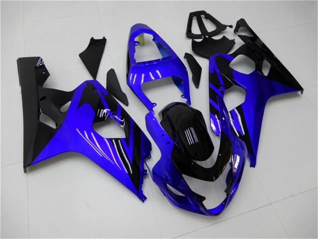 Lojas Carenagens Moto Suzuki GSXR 600/750 2004-2005 - Azul Preto Brilhante