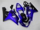 Lojas Carenagens Moto Suzuki GSXR 600/750 2004-2005 - Azul Preto Brilhante