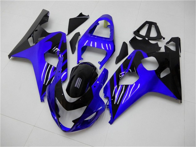 Lojas Carenagens Moto Suzuki GSXR 600/750 2004-2005 - Azul Preto Brilhante