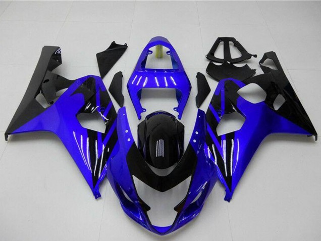 Lojas Carenagens Moto Suzuki GSXR 600/750 2004-2005 - Azul Preto Brilhante