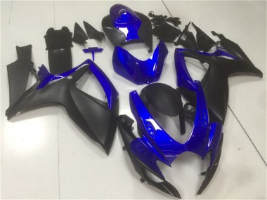 Lojas Carenagens Moto Suzuki GSXR 600/750 2006-2007 - Azul Preto Fosco