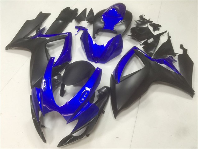Lojas Carenagens Moto Suzuki GSXR 600/750 2006-2007 - Azul Preto Fosco