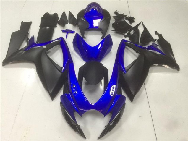 Lojas Carenagens Moto Suzuki GSXR 600/750 2006-2007 - Azul Preto Fosco