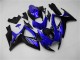 Lojas Carenagens Moto Suzuki GSXR 600/750 2006-2007 - Azul Preto Brilhante