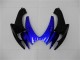 Lojas Carenagens Moto Suzuki GSXR 600/750 2006-2007 - Azul Preto Brilhante