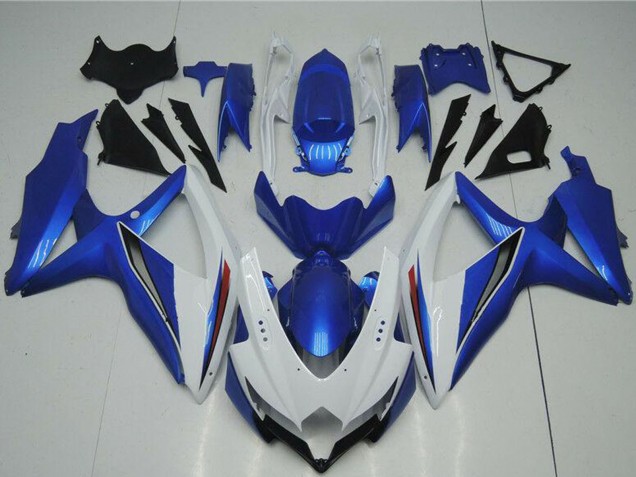 Lojas Carenagens Moto Suzuki GSXR 600/750 2008-2010 - Branco Azul