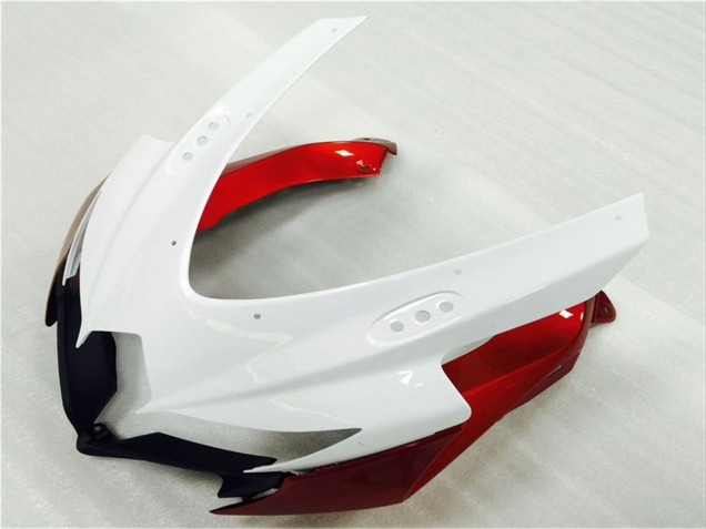 Lojas Carenagens Moto Suzuki GSXR 600/750 2008-2010 - Branco Vermelho Preto Brilhante