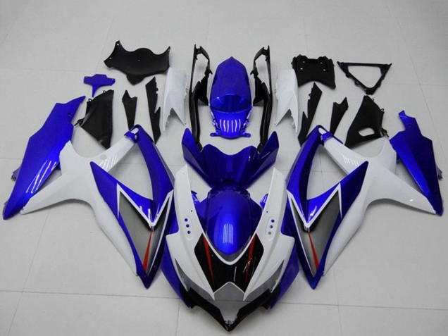 Lojas Carenagens Moto Suzuki GSXR 600/750 2008-2010 - Branco Azul Preto Vermelho Linha