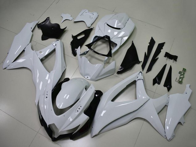 Lojas Carenagens Moto Suzuki GSXR 600/750 2008-2010 - Branco Brilhante