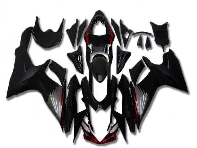 Lojas Carenagens Moto Suzuki GSXR 600/750 2011-2024 - Preto Brilhante Preto Fosco Cinzento Vermelho