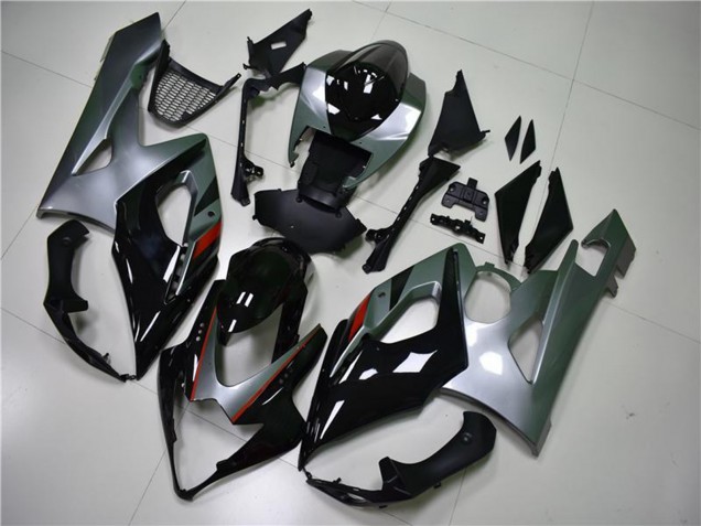 Lojas Carenagem Moto Suzuki GSXR 1000 2005-2006 - Preto Brilhante Prata