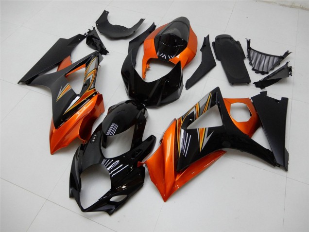 Lojas Carenagem Moto Suzuki GSXR 1000 2007-2008 - Laranja Preto