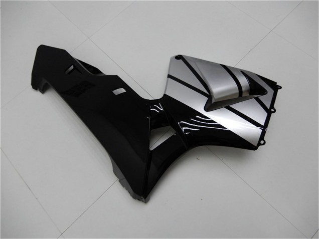 Lojas Carenagens Moto Honda CBR600RR 2003-2004 - Prata Preto Brilhante Listra
