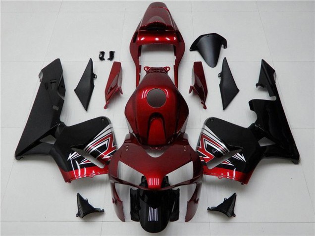 Lojas Carenagem Moto Honda CBR600RR 2003-2004 - Vermelho Prata Preto Brilhante
