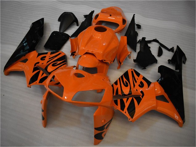 Lojas Carenagem Moto Honda CBR600RR 2005-2006 - Laranja Preto Chama