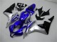 Lojas Carenagens Moto Honda CBR600RR 2007-2008 - Prata Azul Preto Brilhante OEM Estilo