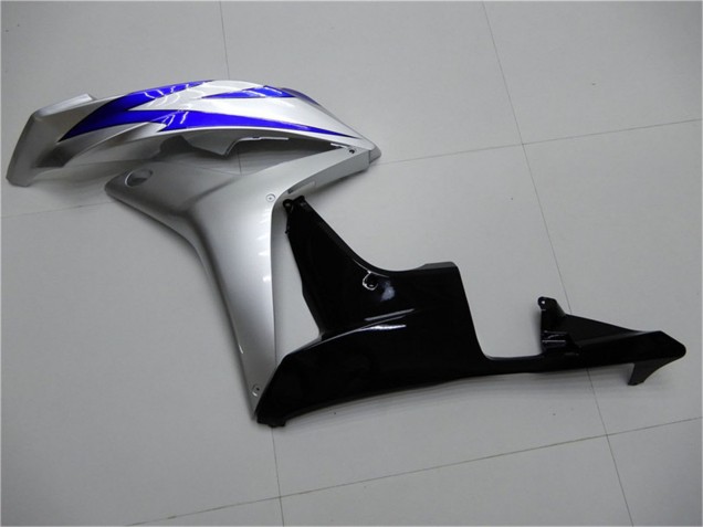 Lojas Carenagens Moto Honda CBR600RR 2007-2008 - Prata Azul Preto Brilhante OEM Estilo